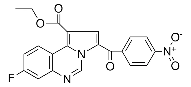 Sigma-Aldrich 8-F-3-(4-NITRO-BENZOYL)-PYRROLO(1,2-C)QUINAZOLINE-1-CARBOXYLIC ACID ETHYL ESTER,AldrichCPR