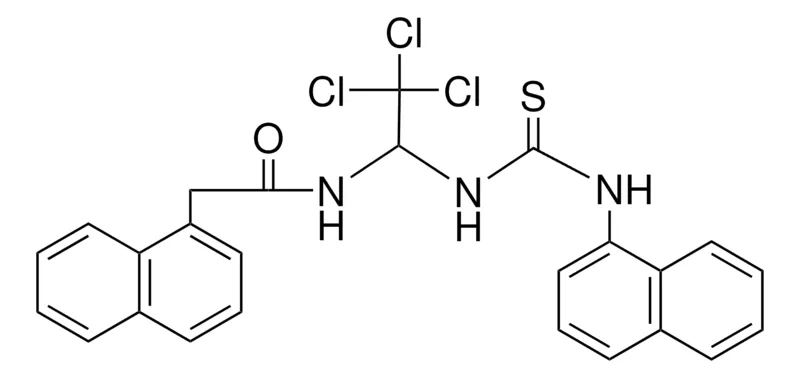 Sigma-Aldrich 2-NAPHTHALEN-YL-N-(2,2,2-TRICHLORO-1-(3-NAPHTHALEN-YL-THIOUREIDO)-ET)-ACETAMIDE,AldrichCPR