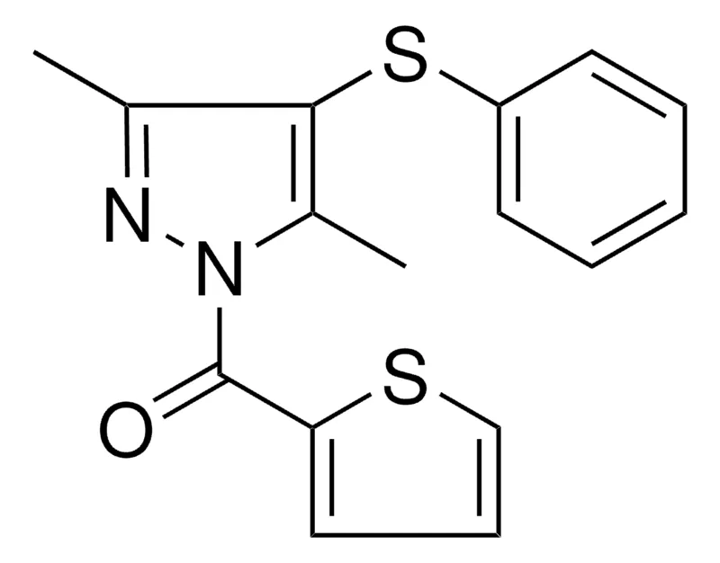 Sigma-Aldrich (3,5-DIMETHYL-4-PHENYLSULFANYL-PYRAZOL-1-YL)-THIOPHEN-2-YL-METHANONE,AldrichCPR