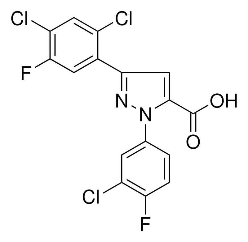 Sigma-Aldrich 1-(3-CHLORO-4-FLUOROPHENYL)-3-(2,4-DICHLORO-5-FLUOROPHENYL)-1H-PYRAZOLE-5-CARBOXYLIC ACID,AldrichCPR