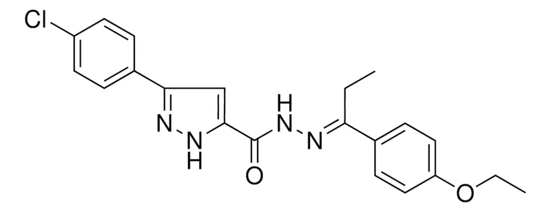 Sigma-Aldrich 5-(4-CL-PH)-2H-PYRAZOLE-3-CARBOXYLIC ACID (1-(4-ETHOXY-PH)-PROPYLIDENE)HYDRAZIDE,AldrichCPR