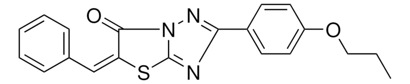 Sigma-Aldrich 5-BENZYLIDENE-2-(4-PROPOXYPHENYL)(1,3)THIAZOLO(3,2-B)(1,2,4)TRIAZOL-6(5H)-ONE,AldrichCPR