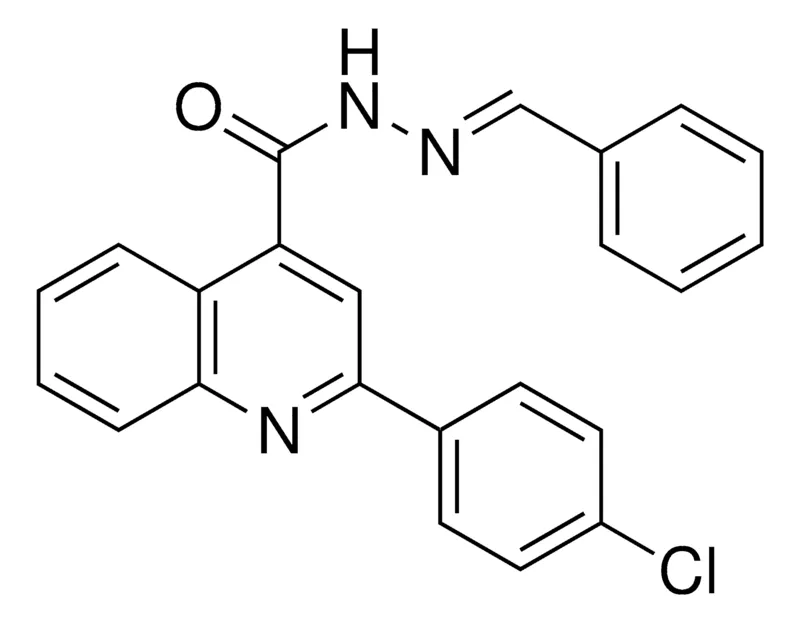 Sigma-Aldrich 2-(4-CHLORO-PHENYL)-QUINOLINE-4-CARBOXYLIC ACID BENZYLIDENE-HYDRAZIDE,AldrichCPR