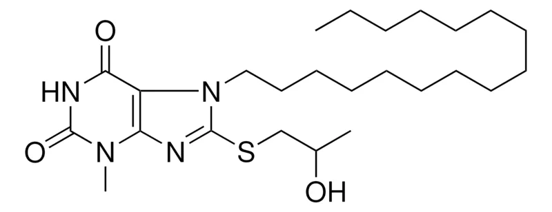 Sigma-Aldrich 7-HEXADECYL-8-(2-HYDROXY-PROPYLSULFANYL)-3-METHYL-3,7-DIHYDRO-PURINE-2,6-DIONE,AldrichCPR
