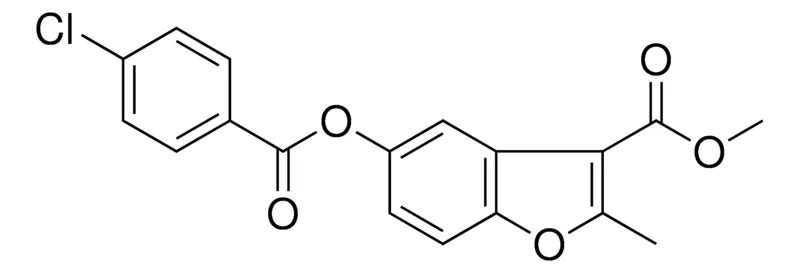 Sigma-Aldrich 5-(4-CHLORO-BENZOYLOXY)-2-METHYL-BENZOFURAN-3-CARBOXYLIC ACID METHYL ESTER,AldrichCPR
