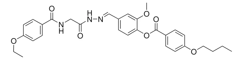 Sigma-Aldrich 4-(2-(((4-ETHOXYBENZOYL)AMINO)AC)CARBOHYDRAZONOYL)-2-MEO-PHENYL 4-BUTOXYBENZOATE,AldrichCPR