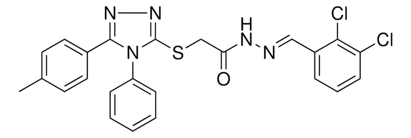 Sigma-Aldrich N'-[(E)-(2,3-DICHLOROPHENYL)METHYLIDENE]-2-{[5-(4-METHYLPHENYL)-4-PHENYL-4H-1,2,4-TRIAZOL-3-YL]SULFANYL}ACETOHYDRAZIDE，AldrichCPR