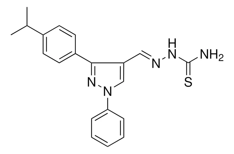 Sigma-Aldrich 3-(4-ISOPROPYLPHENYL)-1-PHENYL-1H-PYRAZOLE-4-CARBALDEHYDE THIOSEMICARBAZONE,AldrichCPR