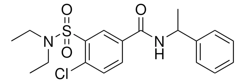 Sigma-Aldrich 4-CHLORO-3-((DIETHYLAMINO)SULFONYL)-N-(1-PHENYLETHYL)BENZAMIDE,AldrichCPR