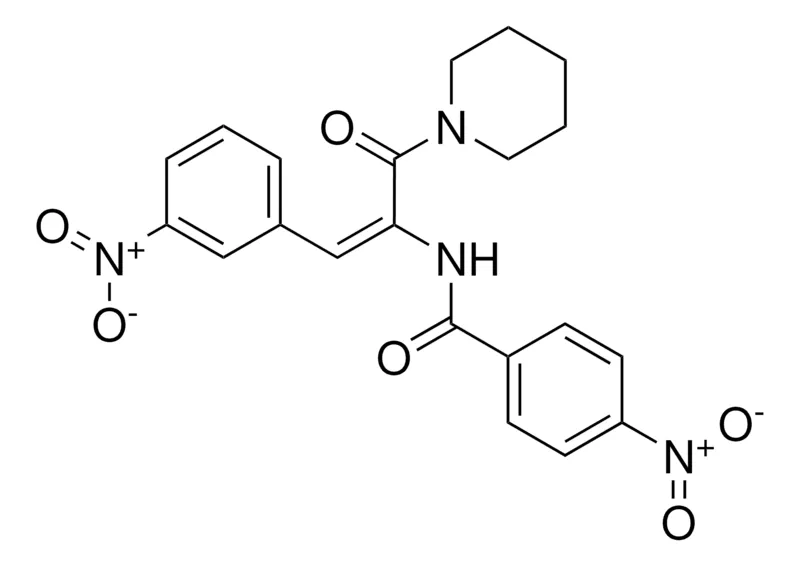 Sigma-Aldrich 4-NITRO-N-(2-(3-NITRO-PHENYL)-1-(PIPERIDINE-1-CARBONYL)-VINYL)-BENZAMIDE,AldrichCPR