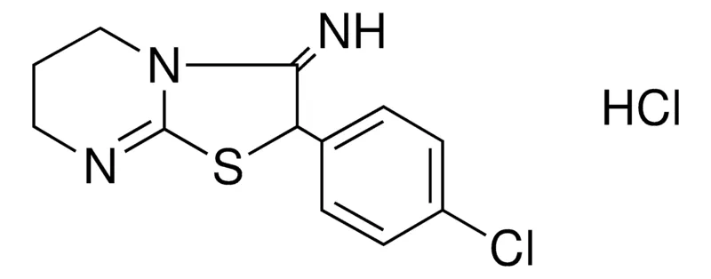 Sigma-Aldrich 2-(4-CHLOROPHENYL)-3-IMINO-2,3,6,7-TETRAHYDRO-5H-THIAZOLO(3,2-A)PYRIMIDINE HCL,AldrichCPR