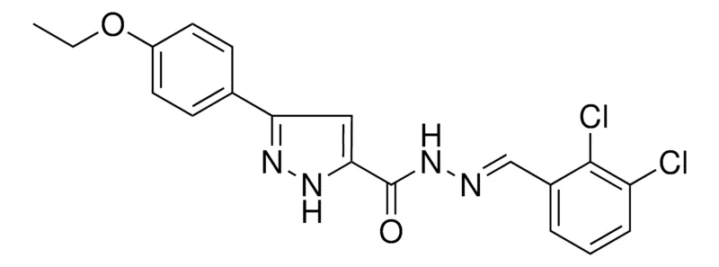 Sigma-Aldrich 5-(4-ETHOXY-PH)2H-PYRAZOLE-3-CARBOXYLIC ACID (2,3-DICHLORO-BENZYLIDENE)HYDRAZIDE,AldrichCPR