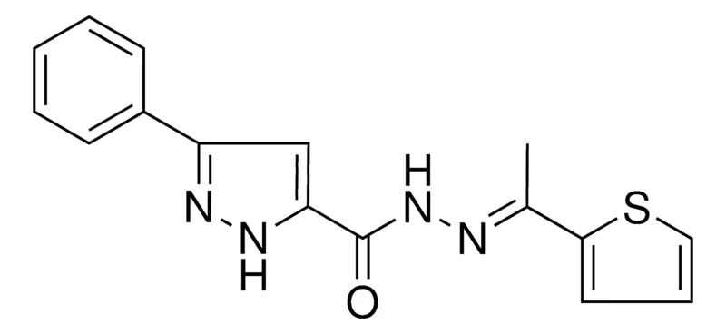 Sigma-Aldrich 5-PHENYL-2H-PYRAZOLE-3-CARBOXYLIC ACID (1-THIOPHEN-2-YL-ETHYLIDENE)-HYDRAZIDE,AldrichCPR