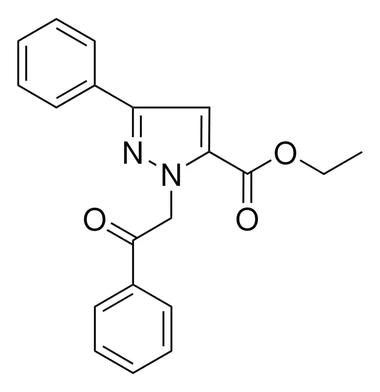 Sigma-Aldrich ETHYL 1-(2-OXO-2-PHENYLETHYL)-3-PHENYL-1H-PYRAZOLE-5-CARBOXYLATE,AldrichCPR