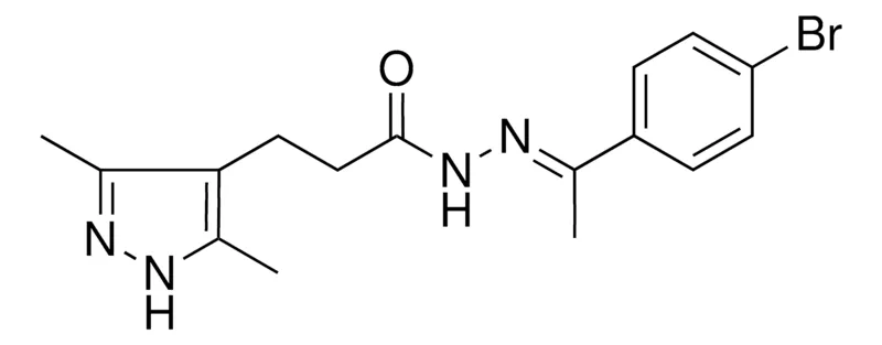 Sigma-Aldrich 3(3,5-DIMETHYL-1H-PYRAZOL-4-YL)-PROPIONIC ACID (1-(4-BR-PH)-ETHYLIDENE)HYDRAZIDE,AldrichCPR