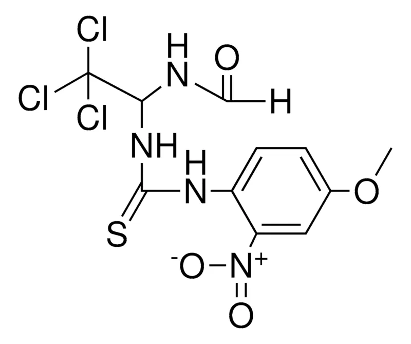 Sigma-Aldrich N-(2,2,2-TRICHLORO-1-(3-(4-METHOXY-2-NITRO-PHENYL)-THIOUREIDO)-ETHYL)-FORMAMIDE,AldrichCPR