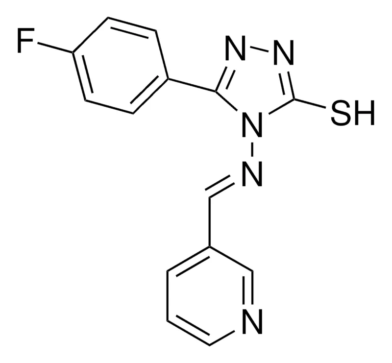 Sigma-Aldrich 5-(4-FLUOROPHENYL)-4-((3-PYRIDINYLMETHYLENE)AMINO)-4H-1,2,4-TRIAZOLE-3-THIOL,AldrichCPR