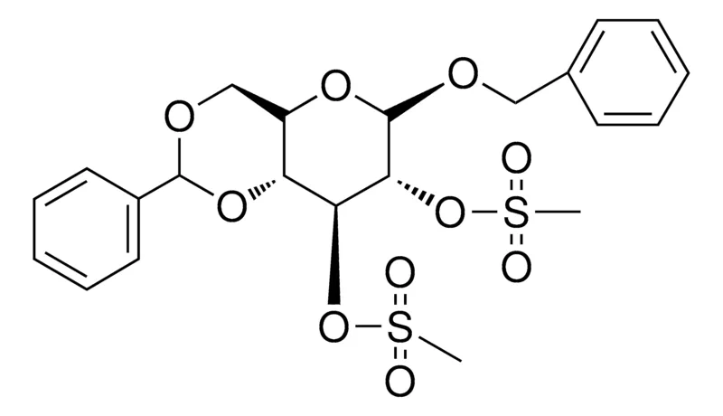 Sigma-Aldrich BENZYL 4,6-O-BENZYLIDENE-2,3-BIS-O-(METHYLSULFONYL)-BETA-D-GLUCOPYRANOSIDE,AldrichCPR