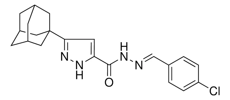 Sigma-Aldrich 5-ADAMANTAN-1-YL-2H-PYRAZOLE-3-CARBOXYLIC ACID (4-CHLORO-BENZYLIDENE)-HYDRAZIDE,AldrichCPR