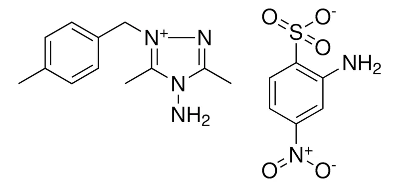 Sigma-Aldrich 4-AMINO-3,5-DIMETHYL-1-(4-METHYLBENZYL)-4H-1,2,4-TRIAZOL-1-IUM 2-AMINO-4-NITROBENZENESULFONATE,AldrichCPR