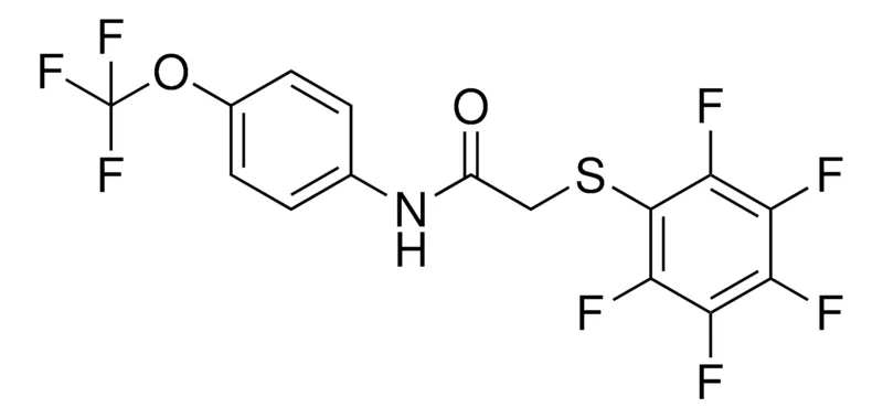 Sigma-Aldrich 2-((2,3,4,5,6-PENTAFLUOROPHENYL)THIO)-N-(4-(TRIFLUOROMETHOXY)PHENYL)ACETAMIDE,AldrichCPR