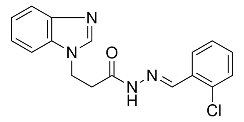 Sigma-Aldrich 3-BENZOIMIDAZOL-1-YL-PROPIONIC ACID (2-CHLORO-BENZYLIDENE)-HYDRAZIDE,AldrichCPR