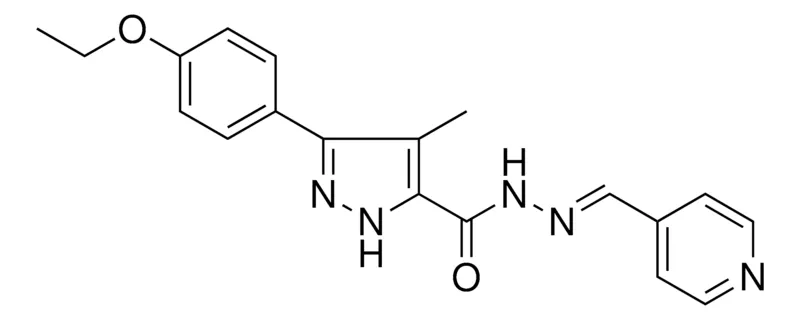 Sigma-Aldrich 5(4-ETHOXY-PH)4-ME-2H-PYRAZOLE-3-CARBOXYLIC ACID PYRIDIN-4-YLMETHYLENE-HYDRAZIDE,AldrichCPR