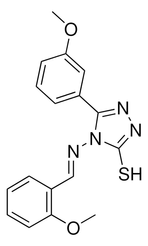 Sigma-Aldrich 4-((2-METHOXYBENZYLIDENE)AMINO)-5-(3-METHOXYPHENYL)-4H-1,2,4-TRIAZOLE-3-THIOL,AldrichCPR