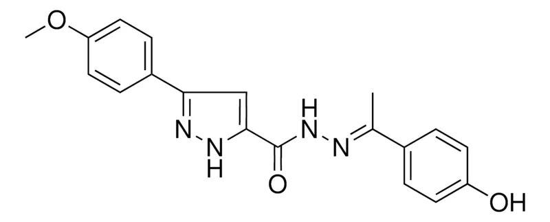 Sigma-Aldrich 5-(4-MEO-PH)-2H-PYRAZOLE-3-CARBOXYLIC ACID (1-(4-HO-PH)-ETHYLIDENE)-HYDRAZIDE,AldrichCPR
