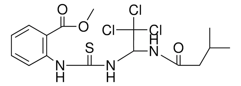 Sigma-Aldrich 2-(3-(2,2,2-TRICHLORO-1-(ME-BUTYRYLAMINO)-ET)-THIOUREIDO)-BENZOIC ACID ME ESTER,AldrichCPR