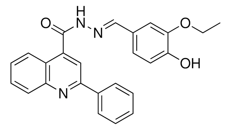 Sigma-Aldrich 2-PHENYL-QUINOLINE-4-CARBOXYLIC ACID (3-ETHOXY-4-HYDROXY-BENZYLIDENE)-HYDRAZIDE,AldrichCPR