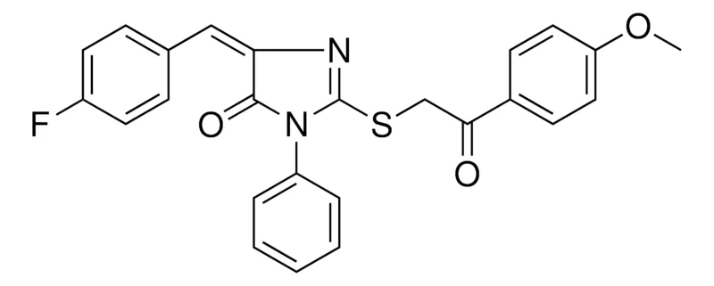 Sigma-Aldrich 5-(4-F-BENZYLIDENE)2-(2-(4-MEO-PH)2-OXO-ETHYLSULFANYL)3-PH-3,5-2H-IMIDAZOL-4-ONE，AldrichCPR