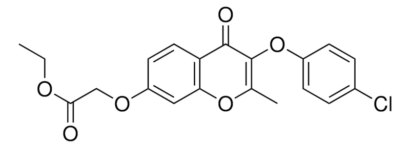 Sigma-Aldrich (3-(4-CHLORO-PHENOXY)-2-METHYL-4-OXO-4H-CHROMEN-7-YLOXY)-ACETIC ACID ETHYL ESTER,AldrichCPR