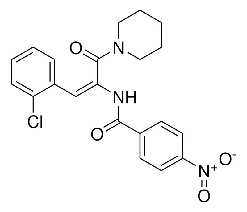 Sigma-Aldrich N-(2-(2-CHLORO-PHENYL)-1-(PIPERIDINE-1-CARBONYL)-VINYL)-4-NITRO-BENZAMIDE,AldrichCPR