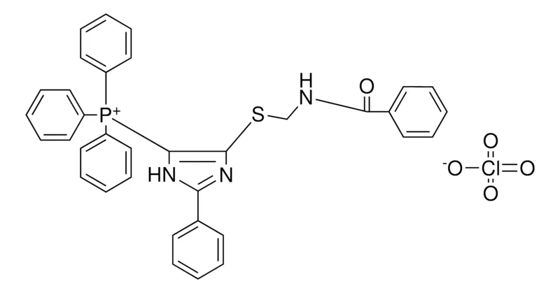 Sigma-Aldrich (5-(BENZOYLAMINO-METHYLSULFANYL)-PH-IMIDAZOL-YL)-TRI-PH-PHOSPHONIUM, PERCHLORATE,AldrichCPR