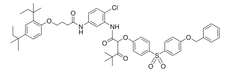 Sigma-Aldrich BENZYLOXYPHENYLSULFONYLPHENOXY-CL-DI-T-PEN-PHO-BUTYRAM-PH-DIME-OXOPENTANAM，AldrichCPR