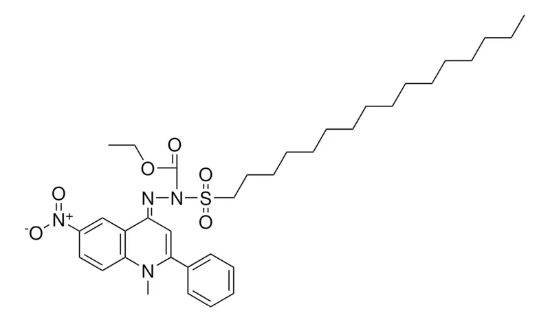 Sigma-Aldrich DIHYDRO-ETHOXYCARBONYL-(HEXADECYLSO2)-HYDRAZINYLIDENE)-1-ME-6-NO2-2-PHQUINOLINE,AldrichCPR