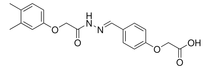 Sigma-Aldrich (4-(2-((3,4-DIMETHYLPHENOXY)ACETYL)CARBOHYDRAZONOYL)PHENOXY)ACETIC ACID,AldrichCPR