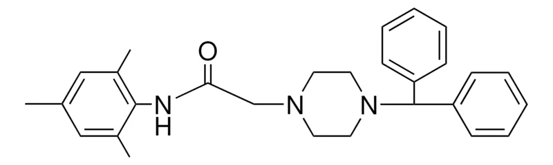 Sigma-Aldrich 2-(4-BENZHYDRYL-PIPERAZIN-1-YL)-N-(2,4,6-TRIMETHYL-PHENYL)-ACETAMIDE,AldrichCPR