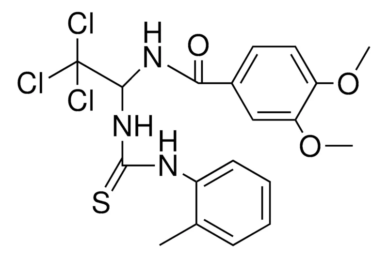 Sigma-Aldrich 3,4-DIMETHOXY-N-(2,2,2-TRICHLORO-1-(3-O-TOLYL-THIOUREIDO)-ETHYL)-BENZAMIDE,AldrichCPR