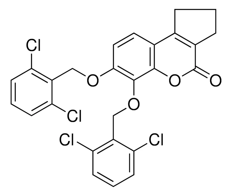 Sigma-Aldrich 6,7-BIS-(2,6-DICHLORO-BENZYLOXY)-2,3-DIHYDRO-1H-CYCLOPENTA(C)CHROMEN-4-ONE,AldrichCPR