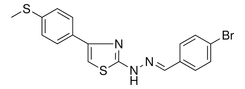 Sigma-Aldrich N-(4-BROMO-BENZYLIDENE)-N'-(4-(4-METHYLSULFANYL-PHENYL)-THIAZOL-2-YL)-HYDRAZINE,AldrichCPR