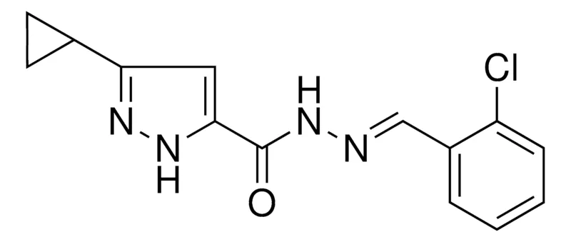 Sigma-Aldrich 5-CYCLOPROPYL-2H-PYRAZOLE-3-CARBOXYLIC ACID (2-CHLORO-BENZYLIDENE)-HYDRAZIDE，AldrichCPR