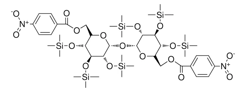 Sigma-Aldrich 6-O-(4-NITROBENZOYL)-2,3,4-TRIS-O-(TRIMETHYLSILYL)-ALPHA-D-GLUCOPYRANOSYL 6-O-(4-NITROBENZOYL)-2,3,4-TRIS-O-(TRIMETHYLSILYL)-ALPHA-D-GLUCOPYRANOSIDE,AldrichCPR