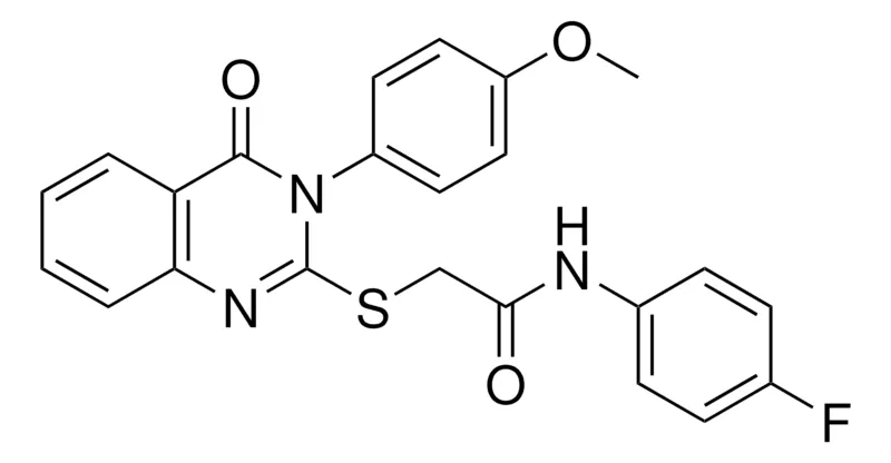 Sigma-Aldrich N-(4-F-PH)-2-((3-(4-MEO-PH)-4-OXO-3,4-DIHYDRO-2-QUINAZOLINYL)THIO)ACETAMIDE,AldrichCPR