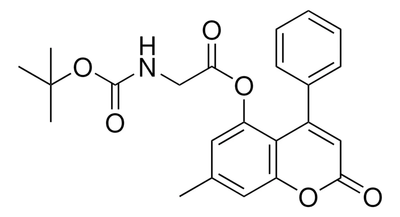 Sigma-Aldrich TERT-BUTOXYCARBONYLAMINO-ACETIC ACID 7-ME-2-OXO-4-PHENYL-2H-CHROMEN-5-YL ESTER,AldrichCPR