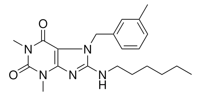 Sigma-Aldrich 8-(HEXYLAMINO)-1,3-DIMETHYL-7-(3-METHYLBENZYL)-3,7-DIHYDRO-1H-PURINE-2,6-DIONE,AldrichCPR