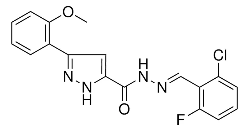 Sigma-Aldrich 5-(2-MEO-PH)-2H-PYRAZOLE-3-CARBOXYLIC ACID (2-CL-6-FLUORO-BENZYLIDENE)-HYDRAZIDE，AldrichCPR