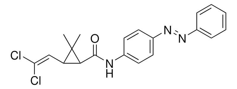 Sigma-Aldrich 3-(2,2-DI-CL-VINYL)-2,2-DI-ME-CYCLOPROPANECARBOXYLIC ACID (4-PHENYLAZO-PH)-AMIDE,AldrichCPR