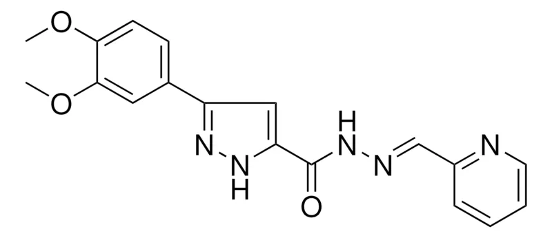 Sigma-Aldrich 5-(3,4-DI-MEO-PH)-2H-PYRAZOLE-3-CARBOXYLIC ACID PYRIDIN-2-YLMETHYLENE-HYDRAZIDE,AldrichCPR